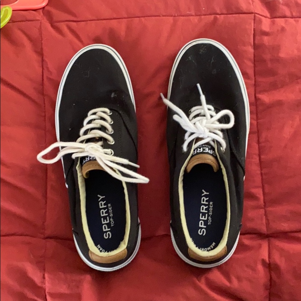 Black Sperry Sneakers